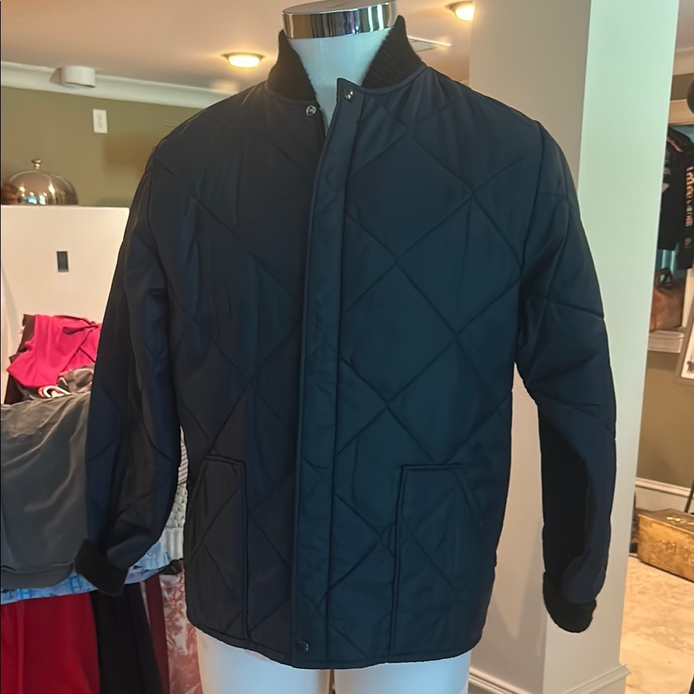 Vintage Sz L Walls Men's Navy Quilted Gilet Jacket GVC